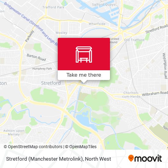 Stretford (Manchester Metrolink) map