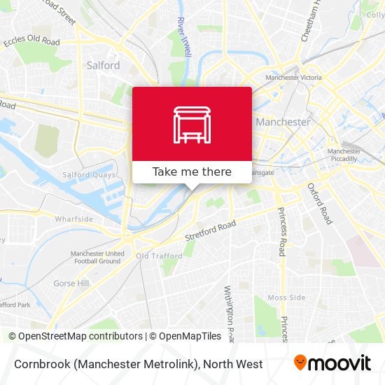Cornbrook (Manchester Metrolink) map