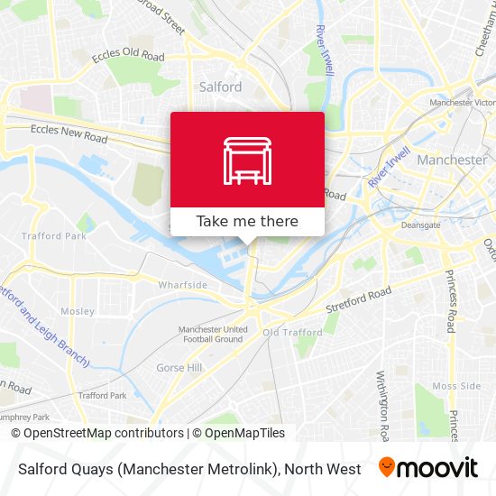 Salford Quays (Manchester Metrolink) map