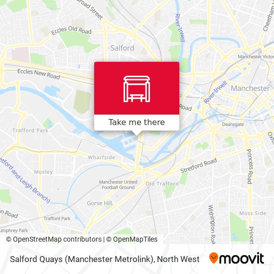 Salford Quays (Manchester Metrolink) map