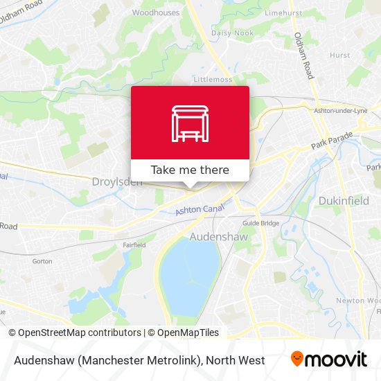Audenshaw (Manchester Metrolink) map