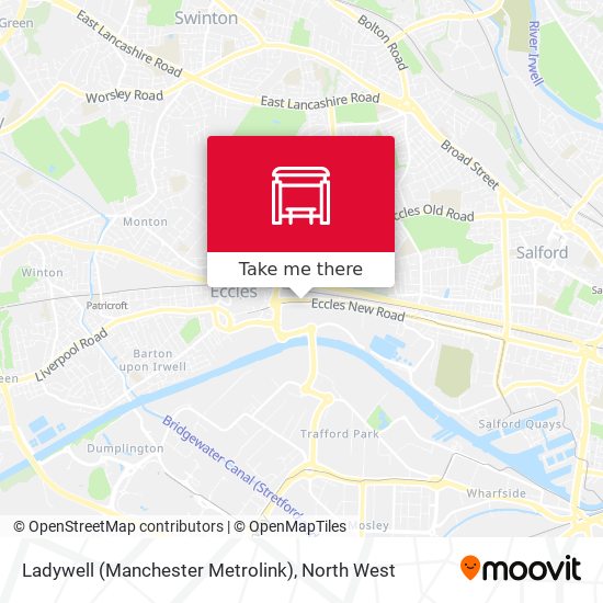 Ladywell (Manchester Metrolink) map