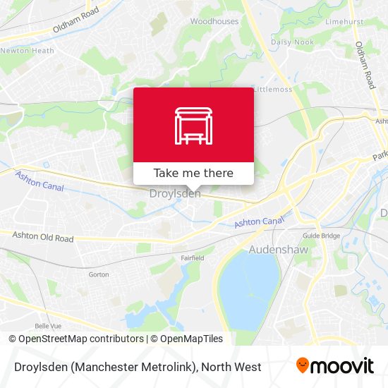 Droylsden (Manchester Metrolink) map