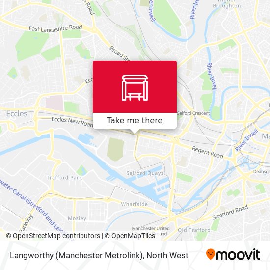 Langworthy (Manchester Metrolink) map