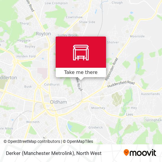 Derker (Manchester Metrolink) map