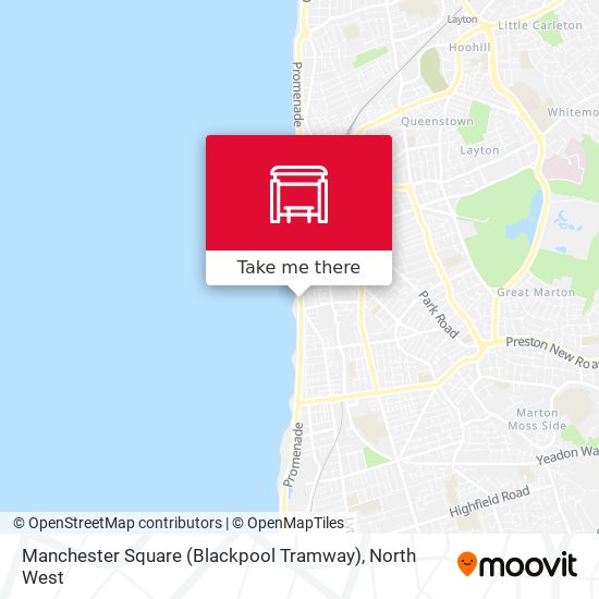Manchester Square (Blackpool Tramway) map
