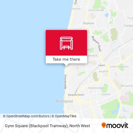Gynn Square (Blackpool Tramway) map