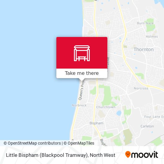 Little Bispham (Blackpool Tramway) map