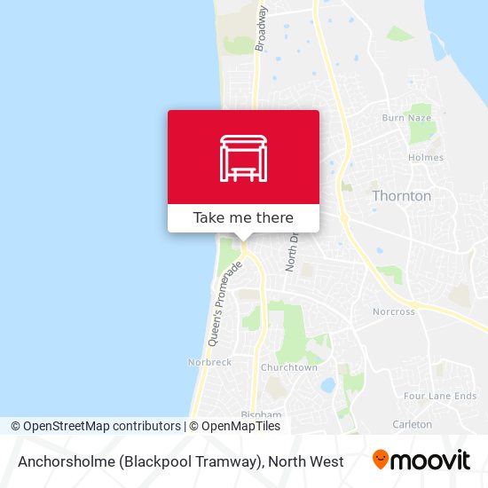 Anchorsholme (Blackpool Tramway) map
