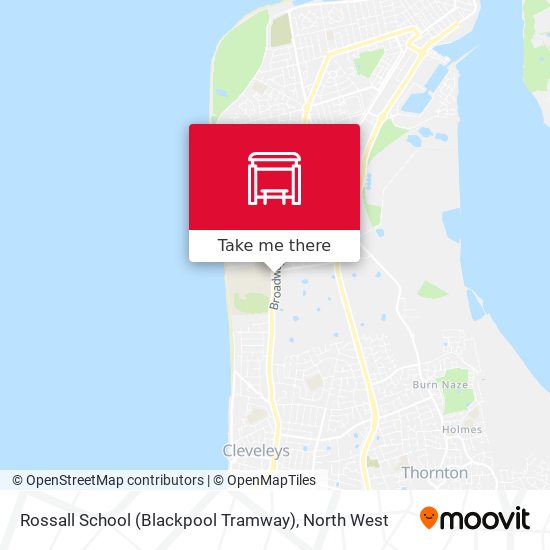 Rossall School (Blackpool Tramway) map
