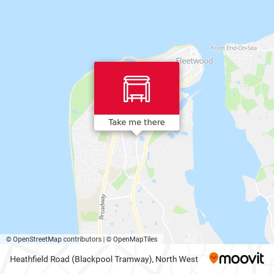 Heathfield Road (Blackpool Tramway) map