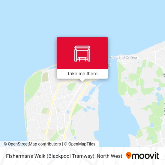 Fisherman's Walk (Blackpool Tramway) map
