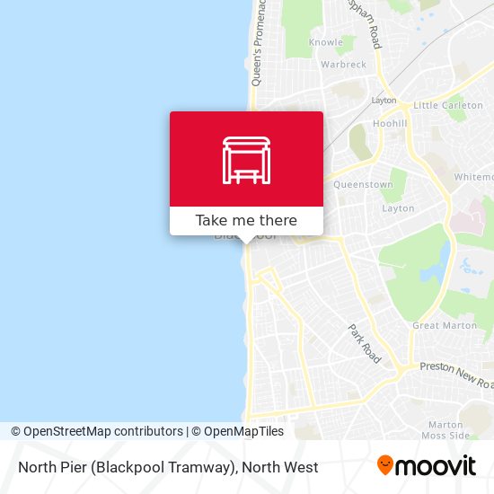 North Pier (Blackpool Tramway) map
