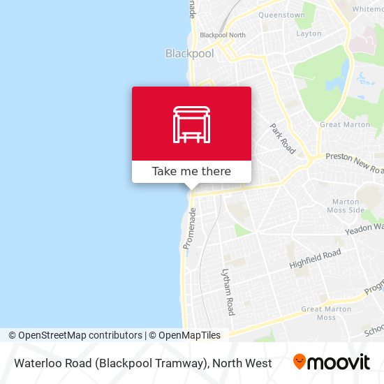 Waterloo Road (Blackpool Tramway) map