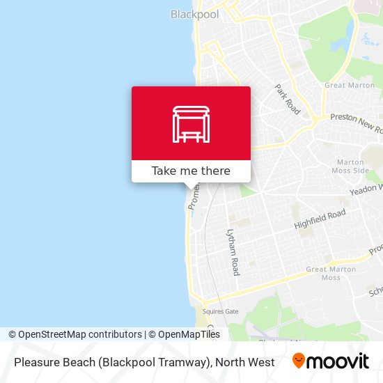 Pleasure Beach (Blackpool Tramway) map
