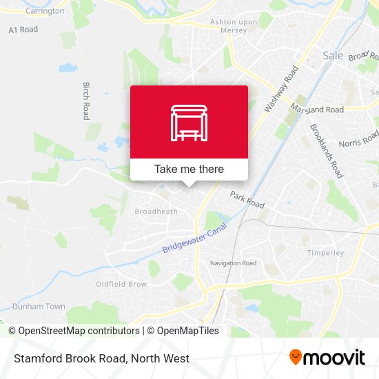 Stamford Brook Road map