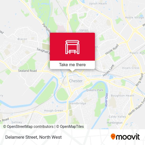 Delamere Street map