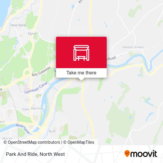 Park And Ride map