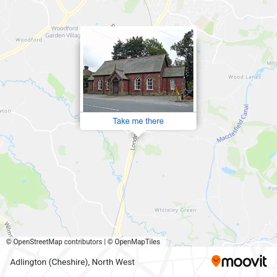 Adlington (Cheshire) map
