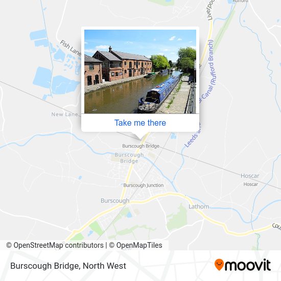 Burscough Bridge map