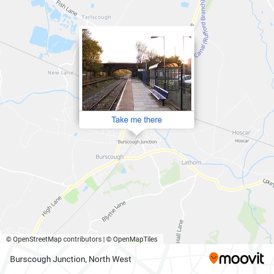 Burscough Junction map