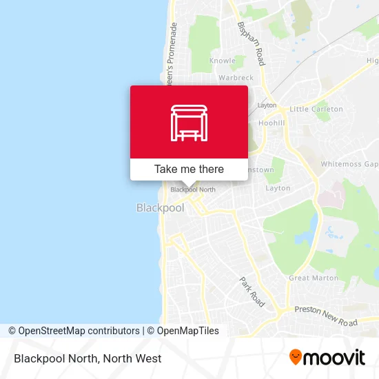Blackpool North map