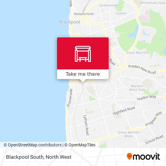 Blackpool South map