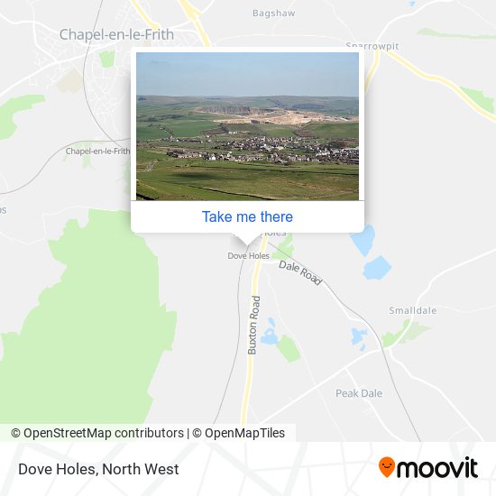 Dove Holes map