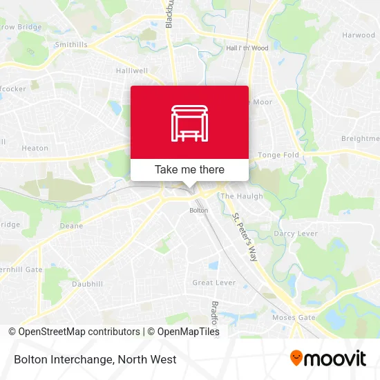 Bolton Interchange map