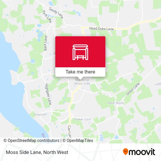 Moss Side Lane map