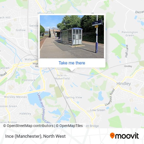 Ince (Manchester) map