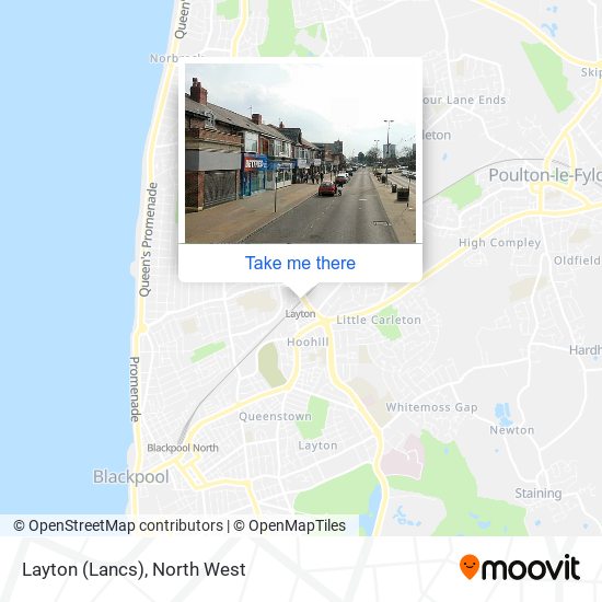 Layton (Lancs) map