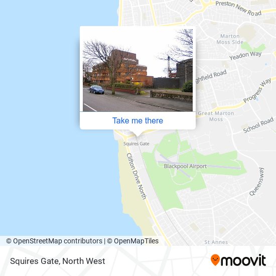 Squires Gate map
