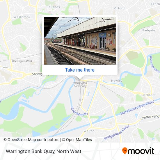 Warrington Bank Quay map