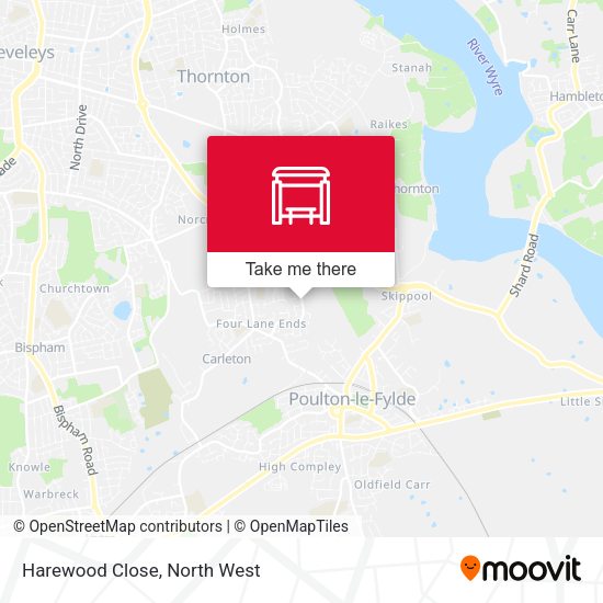 Harewood Close map