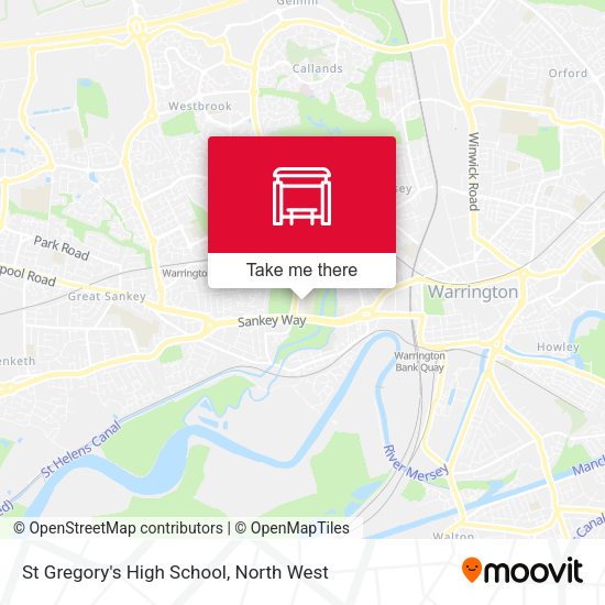 St Gregory's High School map