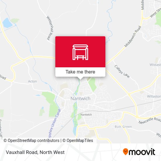 Vauxhall Road map