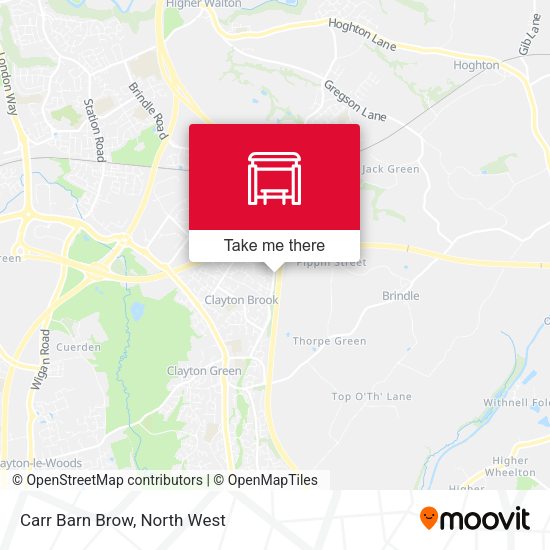 Carr Barn Brow map