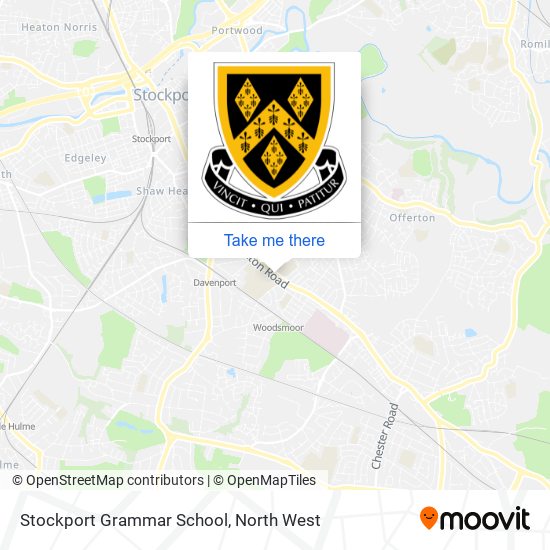 Stockport Grammar School map
