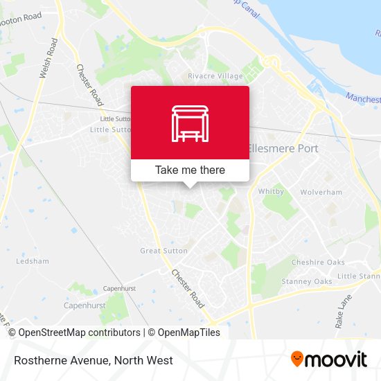 Rostherne Avenue map