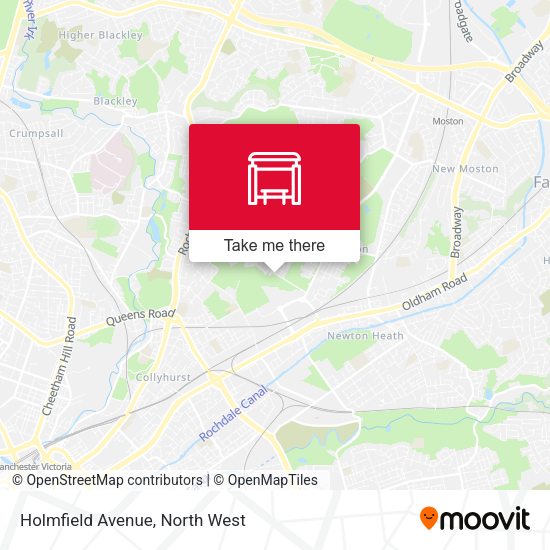 Holmfield Avenue map