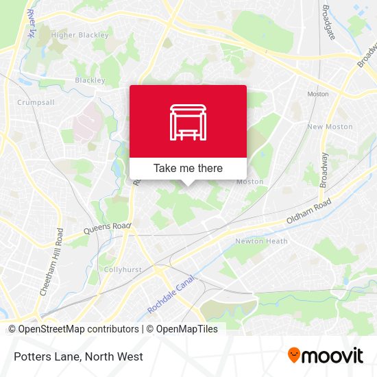 Potters Lane map
