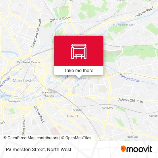 Palmerston Street map