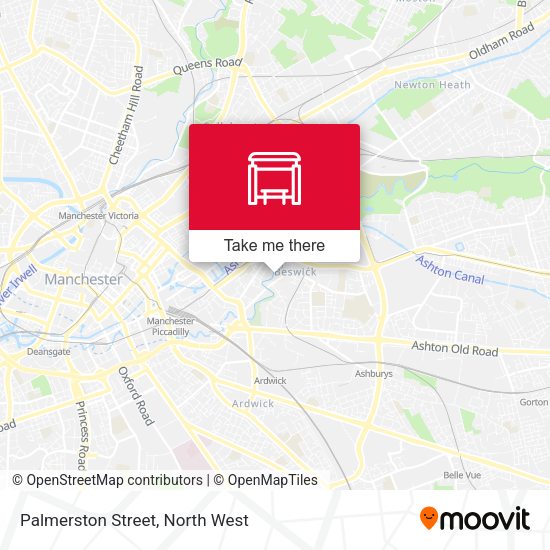 Palmerston Street map