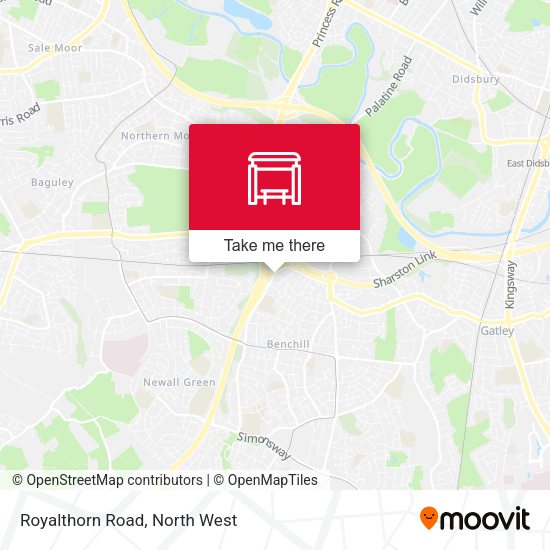 Royalthorn Road map