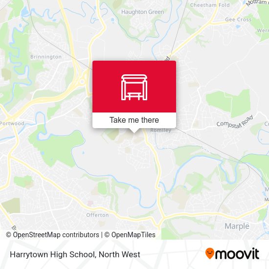 Harrytown High School map
