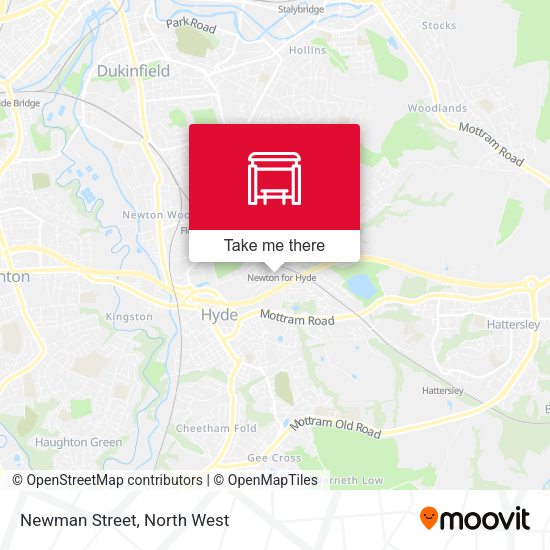 Newman Street map