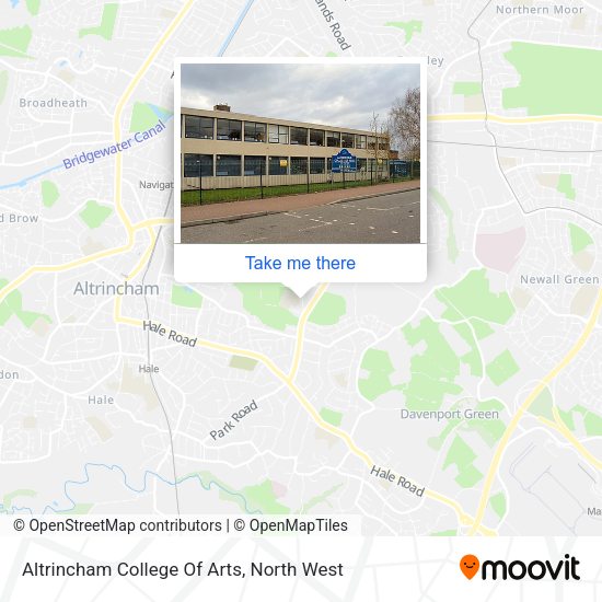 Altrincham College Of Arts map