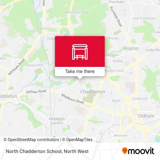 North Chadderton School map