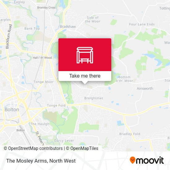 The Mosley Arms map